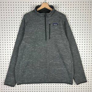 Patagonia Better Sweater Men XL Gray 1/4 Zip Fleece Jacket Pocket 25522 Tech